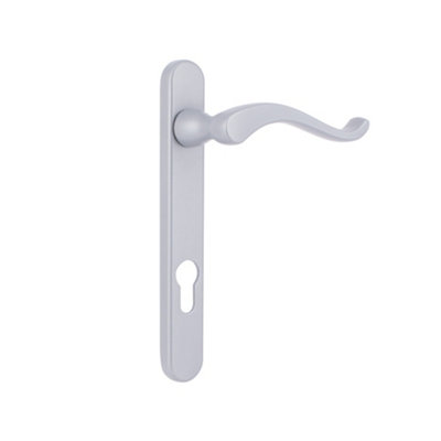 Timber Series Windsor Swan Door Handle (Left Hand)Premium Satin(Sold In Pairs) from B&Q