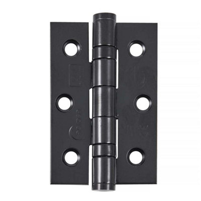 Frisco Eclipse Eclipse 3 Inch (76mm) Ball Bearing Hinge Grade 7 Square EndsBlack (Sold In Pairs)