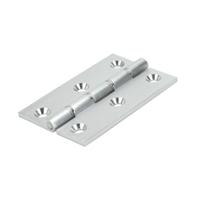 Frisco Eclipse Eclipse Phosphor Bronze Washered Hinge 3 Inch (76mm X 51mm X 3mm)Satin Chrome (Sold In Pairs) from B&Q