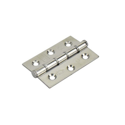Frisco Eclipse Eclipse Stainless Steel Washered Hinge 3 Inch (76mm X 51mm X 2mm)Polished Stainless Steel (Sold In Pairs) from B&Q