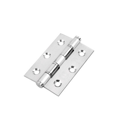 Frisco Eclipse Eclipse Stainless Steel Washered Hinge 3 Inch (76mm X 51mm X 2mm)Satin Stainless Steel (Sold In Pairs) from B&Q