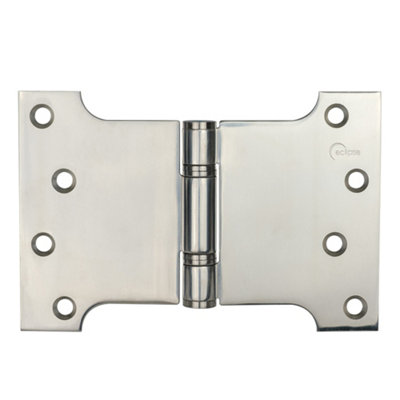 Frisco Eclipse Eclipse 4 Inch (102 X 102mm) Stainless Steel Parliament HingePolished Stainless Steel (Sold In Pairs) from B&Q