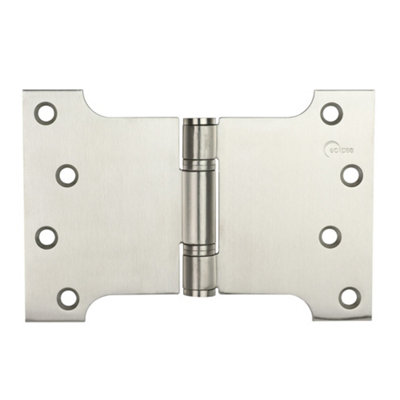 Frisco Eclipse Eclipse 4 Inch (102 X 102mm) Stainless Steel Parliament HingeSatin Stainless Steel (Sold In Pairs) from B&Q