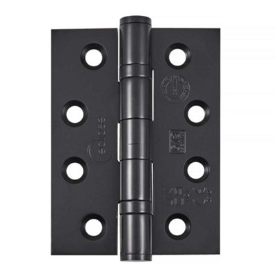 Frisco Eclipse Eclipse 4 Inch (102mm) Ball Bearing Hinge Grade 13 Square EndsBlack (Sold In Pairs) from B&Q