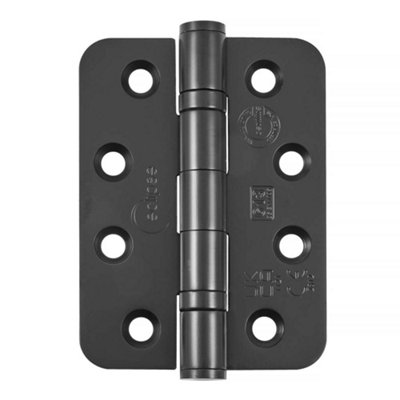 Frisco Eclipse Eclipse 4 Inch (102mm) Ball Bearing Hinge Grade 13 Radius EndsBlack (Sold In Pairs) from B&Q