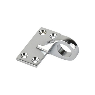 Sash Heritage Flat Sash Eye (Ornamental)Polished Chrome from B&Q