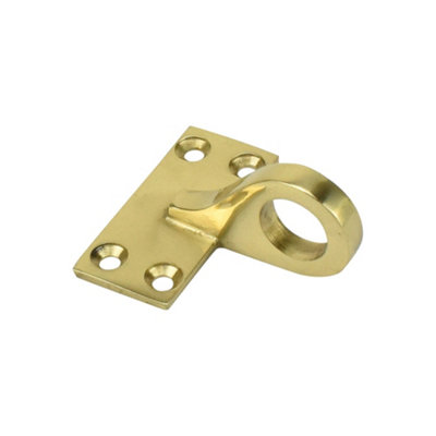 Sash Heritage Flat Sash Eye (Ornamental)Polished Brass from B&Q