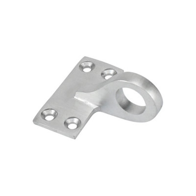 Sash Heritage Flat Sash Eye (Ornamental)Satin Chrome from B&Q