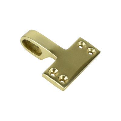 Sash Heritage Flat Sash Eye (Heavy Duty)Polished Brass from B&Q