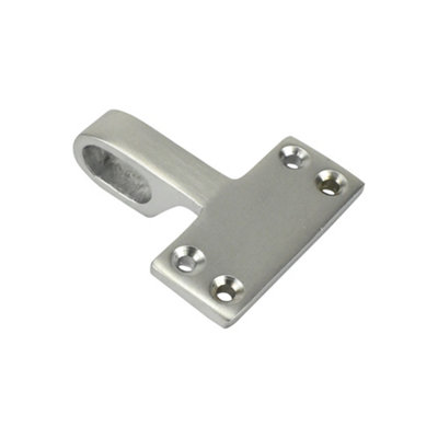 Sash Heritage Flat Sash Eye (Heavy Duty)Satin Chrome from B&Q