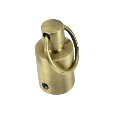 Sash Heritage Pole EndAntique Brass from B&Q