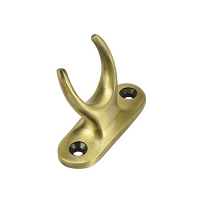Sash Heritage Pole Hook HolderAntique Brass from B&Q