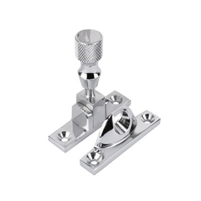 Sash Heritage Brighton Fastener Knurled Top Narrow (Non Locking)Polished Chrome from B&Q