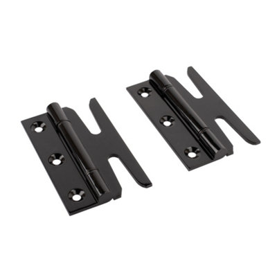  - Simplex Solid Brass Hinges With Double Steel Washers (Sold In Pairs)Black