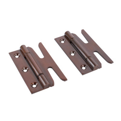 Simplex Solid Brass Hinges With Double Steel Washers (Sold In Pairs)Bronze