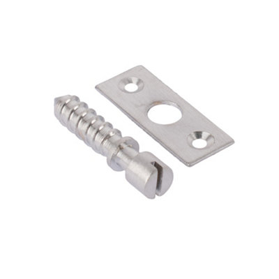 Simplex Brass Hinge Screws (Sold In Pairs)Satin Chrome