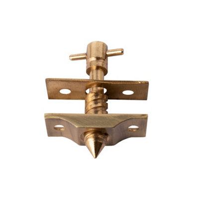  - Simplex Brass Baton Rod Screw Long (43mm)Polished Brass