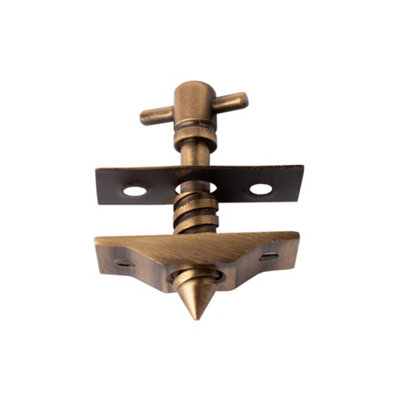  - Simplex Brass Baton Rod Screw Long (43mm)Antique Brass