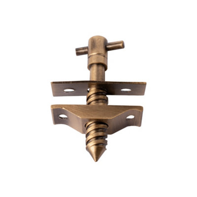  - Simplex Brass Baton Rod Screw Extra Long (52mm)Antique Brass