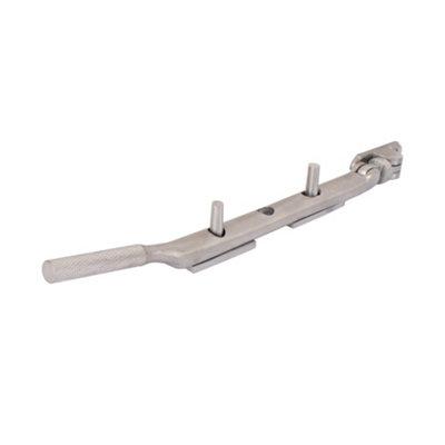 Dart Knurled Window Casement Stay200mmSatin Chrome from B&Q