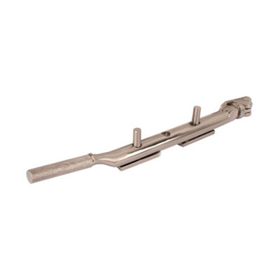 Dart Knurled Window Casement Stay200mmSatin Nickel from B&Q