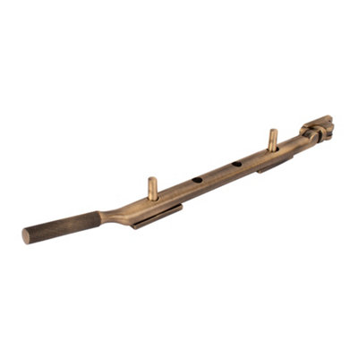 Dart Knurled Window Casement Stay250mmAntique Brass from B&Q