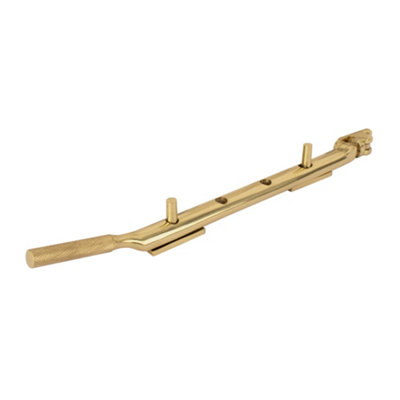 Dart Knurled Window Casement Stay250mmPolished Brass from B&Q