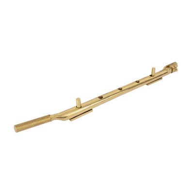 Dart Knurled Window Casement Stay300mmPolished Brass from B&Q