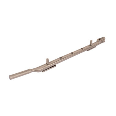 Dart Knurled Window Casement Stay300mmSatin Nickel from B&Q