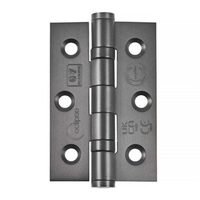 Frisco Eclipse Eclipse 3 Inch (76mm) Ball Bearing Hinge Grade 7 Square EndsDark Bronze (Sold In Pairs)