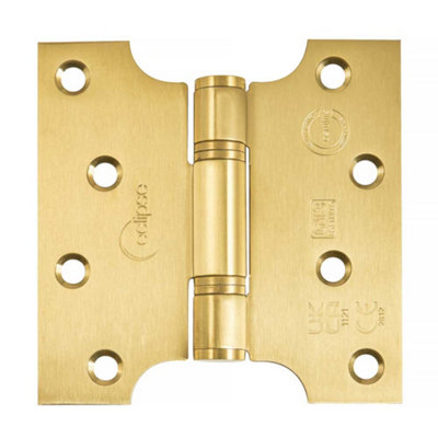 Frisco Eclipse Eclipse 4 Inch (102mm X 51mm) Parliament Hinge Grade 13Satin Brass (Sold In Pairs) from B&Q