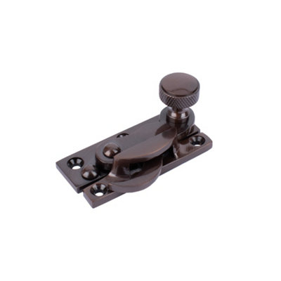 Sash Heritage Claw Fastener With Knurled Knob (Non Locking)Bronze