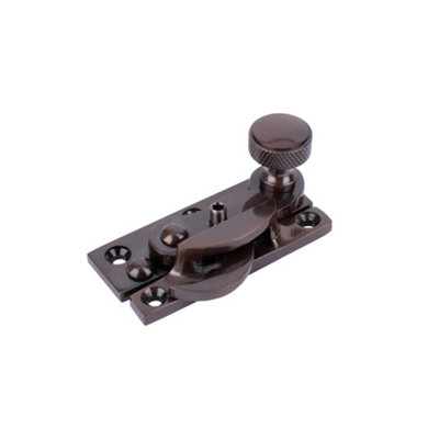 Sash Heritage Claw Fastener With Knurled Knob (Locking)Bronze