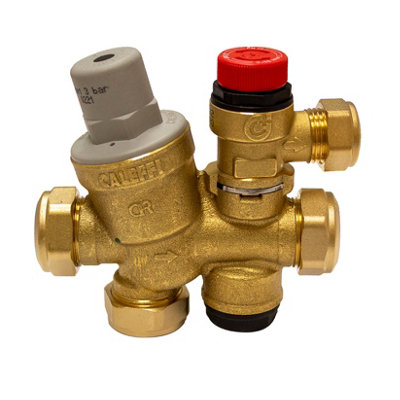 Caleffi 3/6 Bar 22mm Circlip Multibloc 533112Cst from B&Q