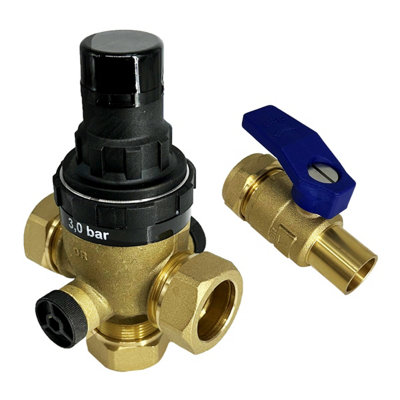 Heatrae Sadia Megaflo 3-Port Control Valve No Pressure Relief 95605869/95605021 Oem Alternative from B&Q