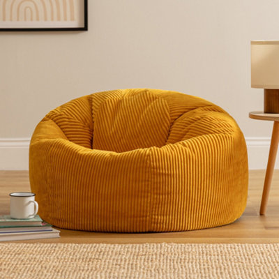 icon Kingston Beanbag Corduroy Yellow from B&Q