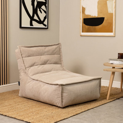 Icon Otto Natural Corduroy Lounger Bean Bag Chair
