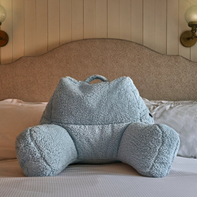 Icon Blue Teddy Bear Cuddle Cushion Reading Support Pillow