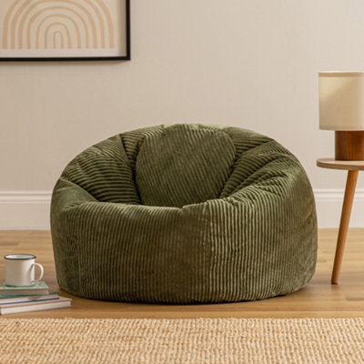 icon Kingston Beanbag Corduroy Sage Green from B&Q