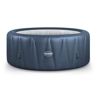 Wave Atlantic 6 Person Navy Inflatable Hot Tub - Image 5