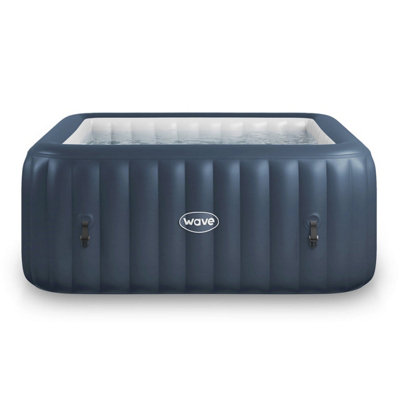 Wave Pacific 6 Person Navy Inflatable Hot Tub - Image 6
