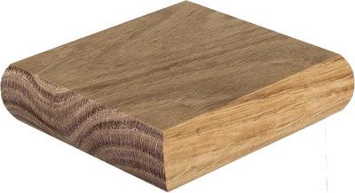 Blueprint Joinery Ltd Cambridge Flat Cap Oak To Fit 82mm Newel Post (W) 102mm X (L) 102mm X (H)27mm from B&Q