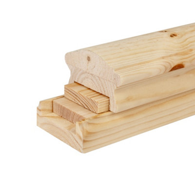 Richard Burbidge 41mm Lhr Handrail And Base Rail Set 3600mm from B&Q