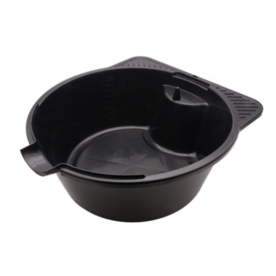 B&Q Tracktech 8 Litre Oil Drain Pan With Draining Spout For Easy Disposal Of Oils And Fluids
