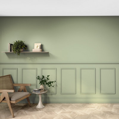 Blueprint Joinery Ltd Wall Panel Kit 3 Ready To Paint 3 Panels With Dado Rail 1800mm (H) 700mm X (H) 420mm from B&Q