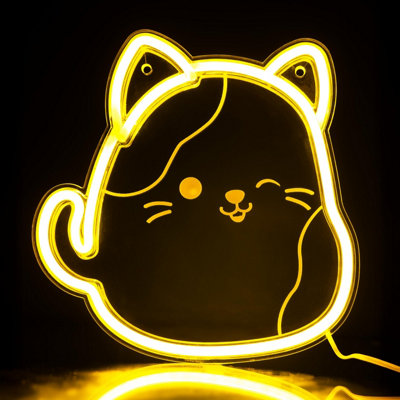 Fizz Creations Squishmallows Cam The Cat Neon Wall Light, USB - Image 10