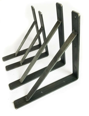 Heavy Duty Scaffold Board Shelf Brackets Rustic Handmade Industrial Modern from B&Q