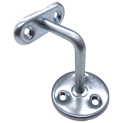 Eai Handrail Bracket Zinc Plated Pack 3 Wall Mounted Strong Steel 63mm from B&Q