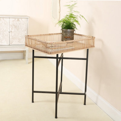 Dibor Traditional Home Decoration Bamboo Tray Table from B&Q