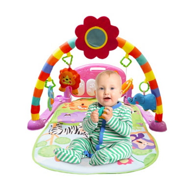 ALIVIO Baby Play Mat Kick And Play Gym Piano With Music And Lights For 1 To 3 Year Kids